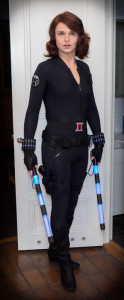 Black Widow costume on January 1st, 2016.